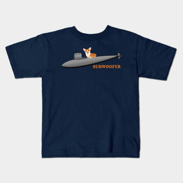 Sub Woofer Kids T-Shirt by BlimpCo